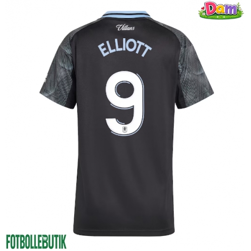 Aston Villa Harvey Elliott #9 Bortatröja Kvinnor 2025-26 Kortärmad